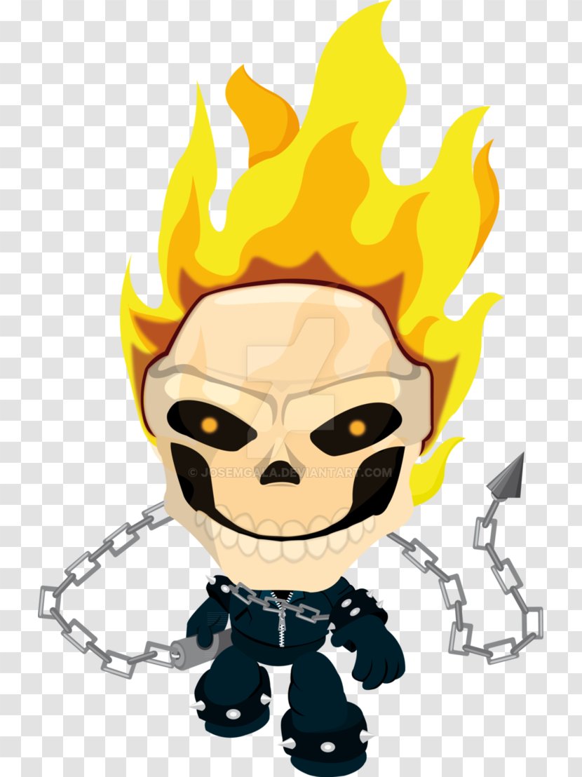 Character Fiction Clip Art - Yellow - Ghost Rider Transparent Transparent PNG