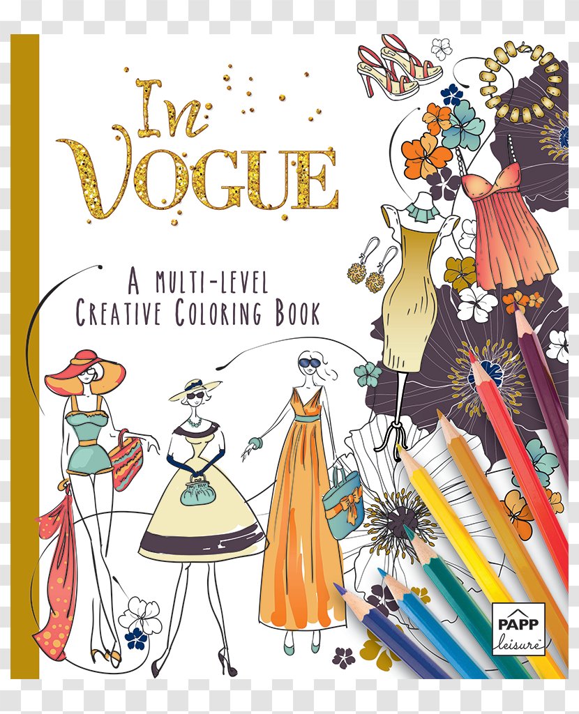 Vogue Colouring Book Illustration Goes Pop Coloring Creative Inspirations: Art Activity Pages To Relax And Enjoy! - Fictional Character - Break Design Transparent PNG