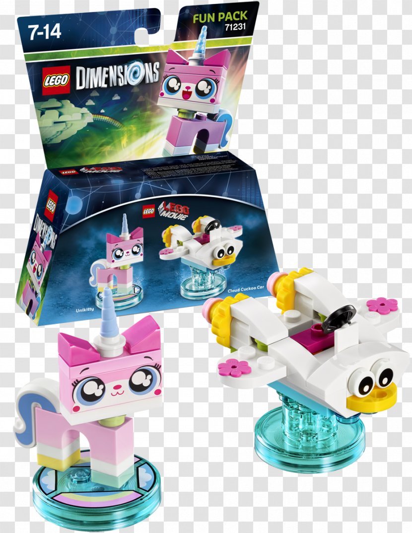 Lego Dimensions Amazon.com LEGO 71231 Unikitty Fun Pack The Group Transparent PNG