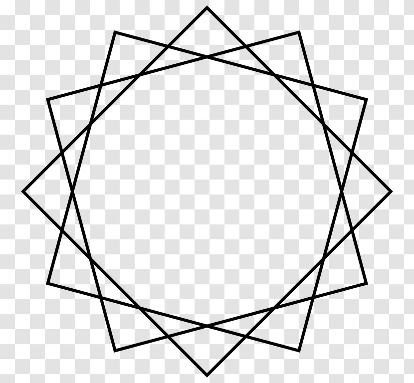 Star Polygon Dodecagon Internal Angle Geometry - Symmetry - Shapes Transparent PNG