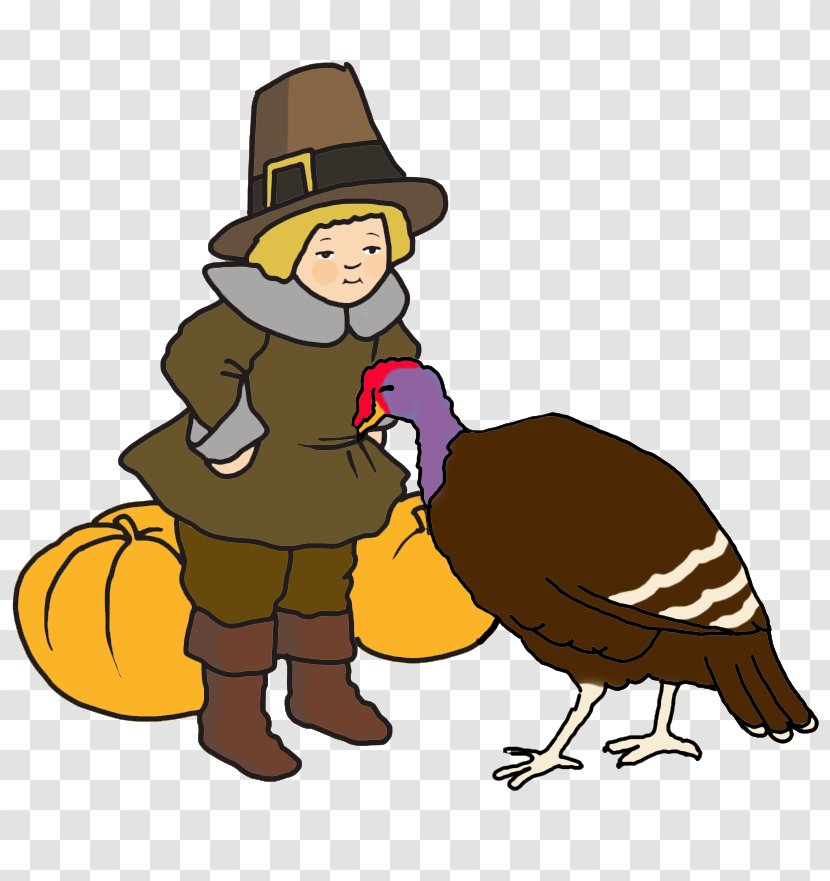 Boy With Turkey Pilgrim Thanksgiving Clip Art - Pumpkin - Happy Woman Transparent PNG
