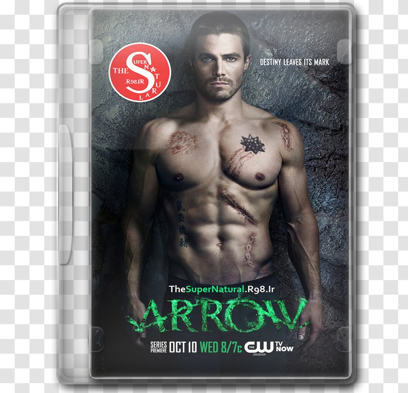 Stephen Amell Green Arrow Oliver Queen The CW Television Network - Cartoon Transparent PNG