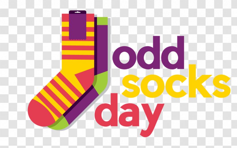 ODD SOCKS DAY Logo Product Design Brand Mental Illness Awareness Week - Magenta - Teen Health School Transparent PNG