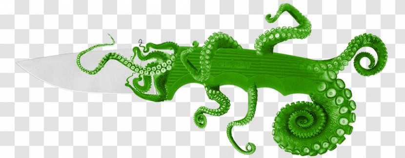 Cthulhu Mythos R'lyeh Reptile Knife - Cartoon - Fun Blocks Transparent PNG
