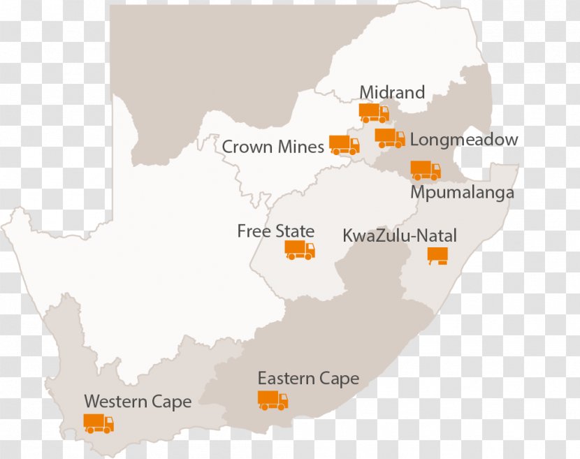 South Africa Map Tuberculosis Transparent PNG