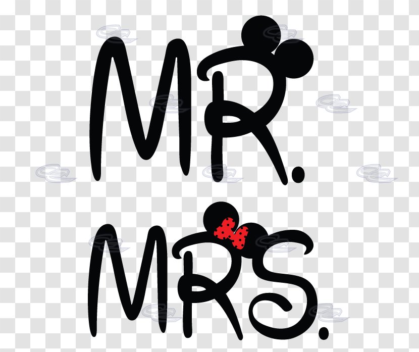 Mickey Mouse Epic Minnie T-shirt Mrs. - Couple - Mr Transparent PNG