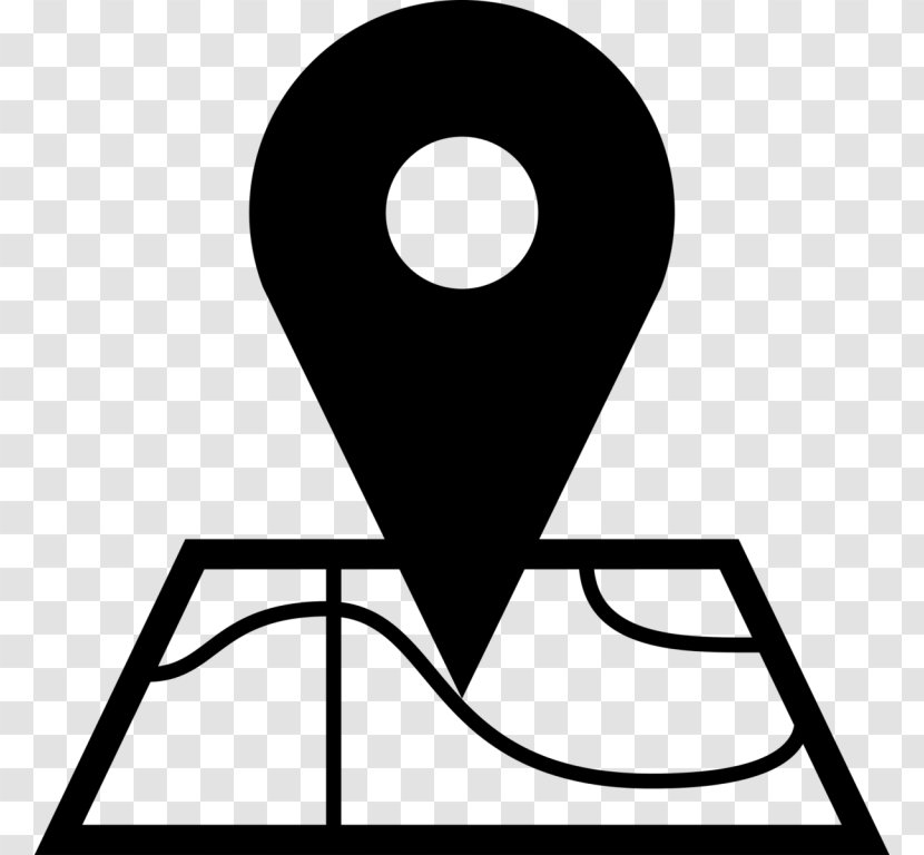 Map Clip Art - Black And White Transparent PNG