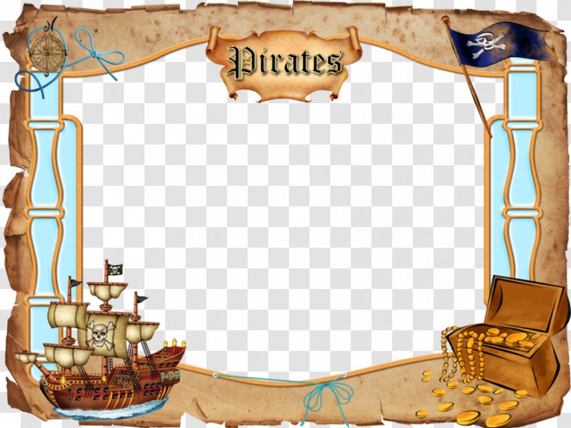 Piracy Picture Frame Clip Art - Pirate Cliparts Transparent PNG