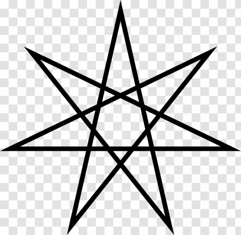 Heptagram Five-pointed Star Symbol Polygons In Art And Culture - Symmetry - 5 Transparent PNG