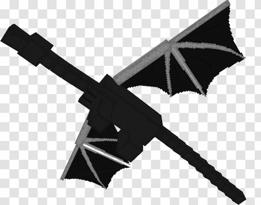 Ranged Weapon Line Angle White - Black And Transparent PNG