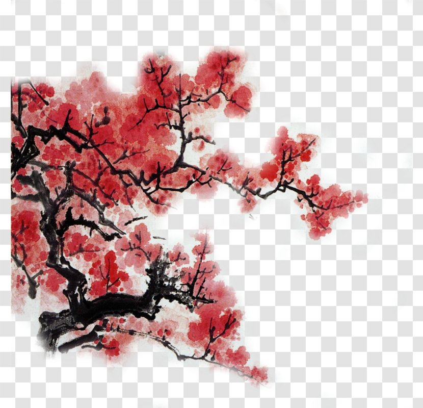 China Chinese Painting Art - Painter - Ink Plum Transparent PNG