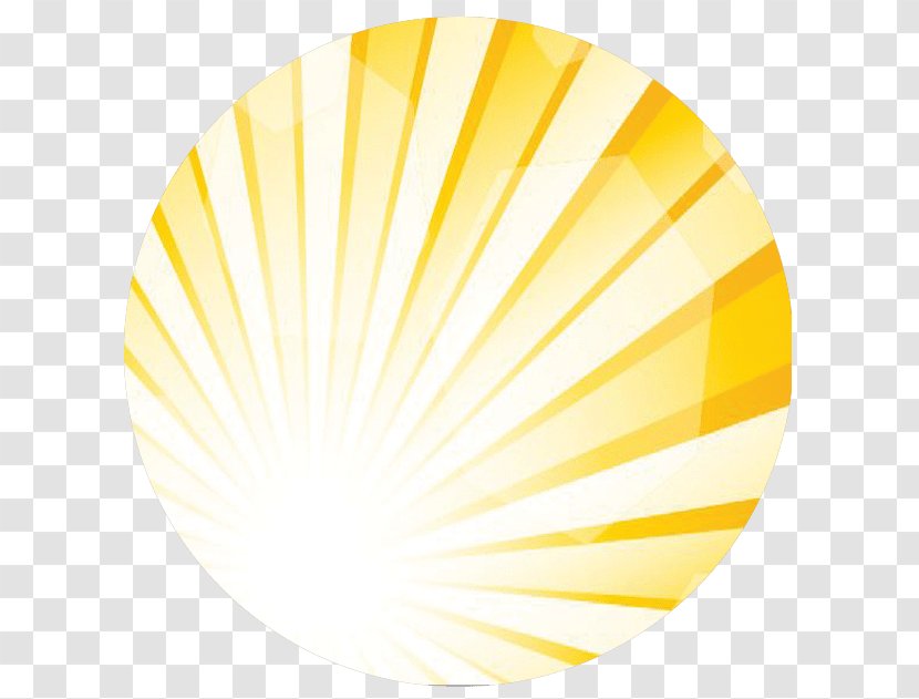 Yellow Circle - Sunrays Transparent PNG