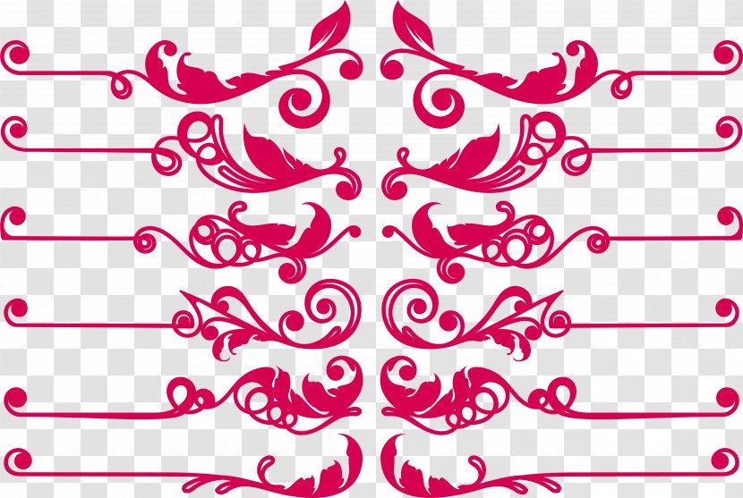 Ornament Islam - Silhouette - Fine Red Islamic Line Transparent PNG