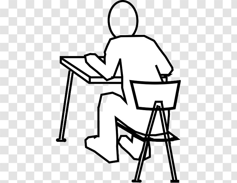 Sitting Drawing Clip Art Chair Image - Monochrome Photography - Line Transparent PNG