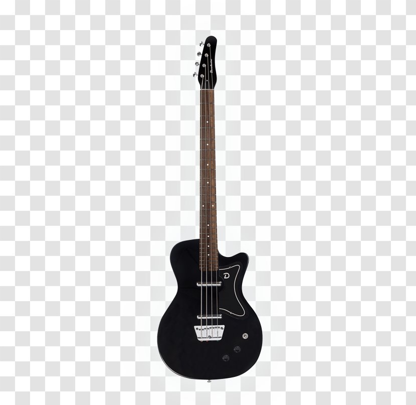 Danelectro Shorthorn Fender Jaguar Bass Guitar - Silhouette Transparent PNG
