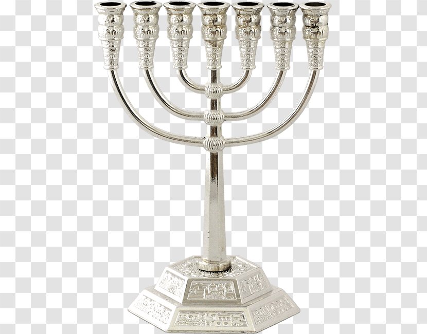 Menorah Temple In Jerusalem Tabernacle Judaism Solomon's - Candle Holder Transparent PNG