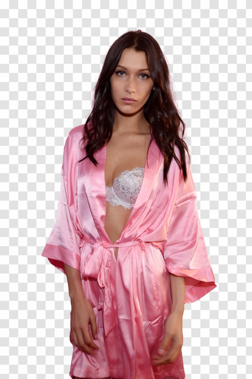 Bella Hadid Model Robe Victoria's Secret Pink - Clothing Transparent PNG