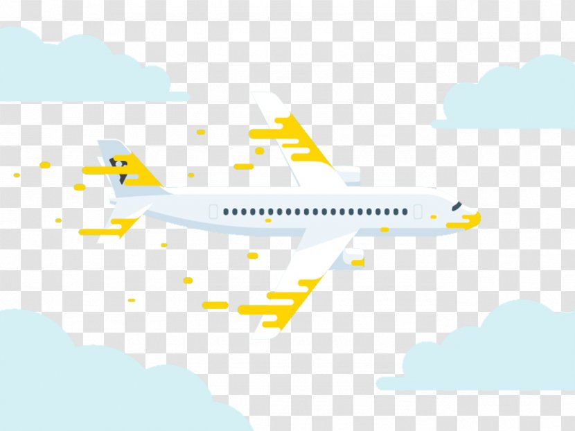 Airplane Aircraft Illustration - Daytime - Air Planes Material Transparent PNG