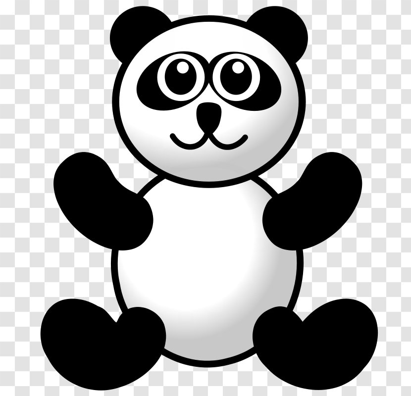 Giant Panda Brown Bear Cartoon Clip Art - Flower - Free Clipart Transparent PNG