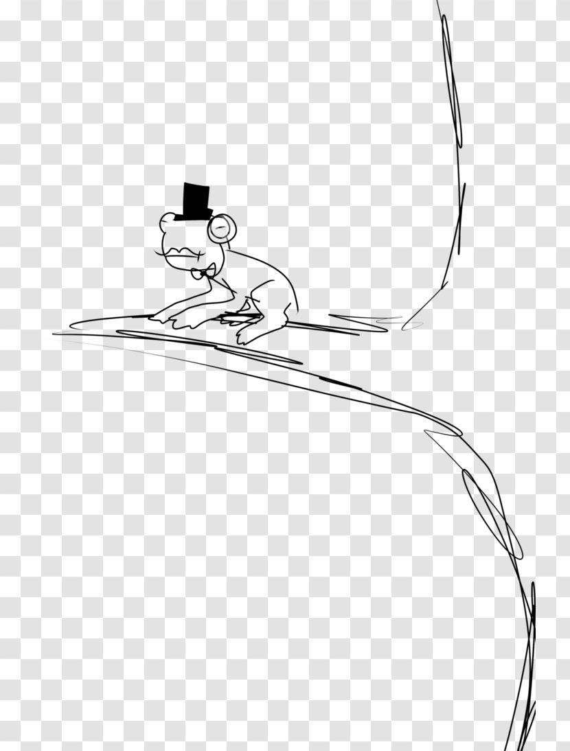 Drawing Line Art Clip - Headgear - Monocle And Top Hat Transparent PNG