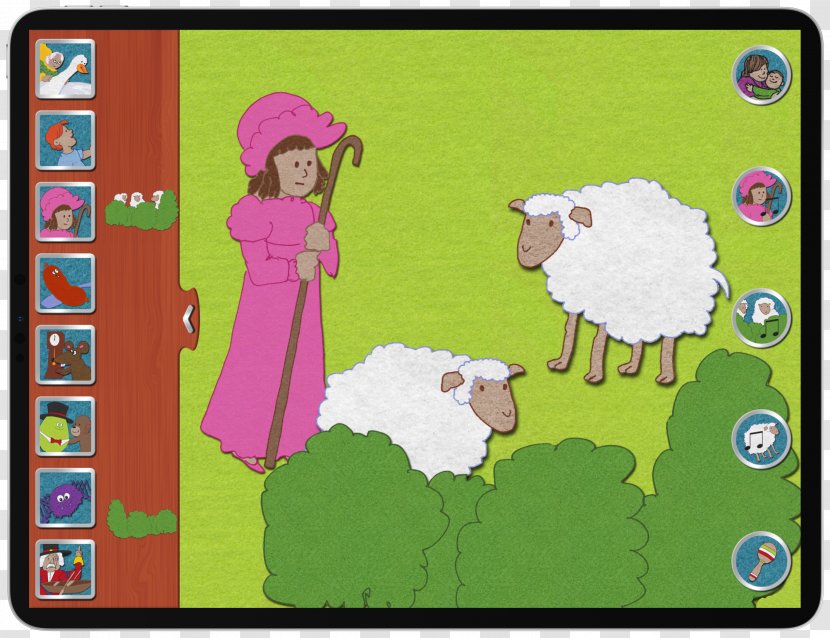 Cartoon Sheep - Character - Play Rectangle Transparent PNG
