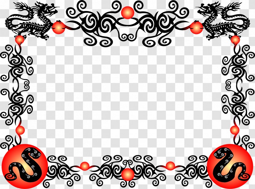 Chinese New Year Year's Day Rooster Clip Art - Snake - Border Transparent PNG