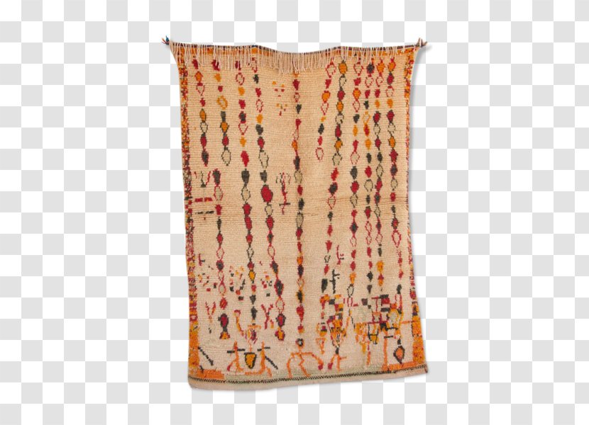 Azilal Curtain Orange Wool Carpet - Beige - Midcentury Transparent PNG