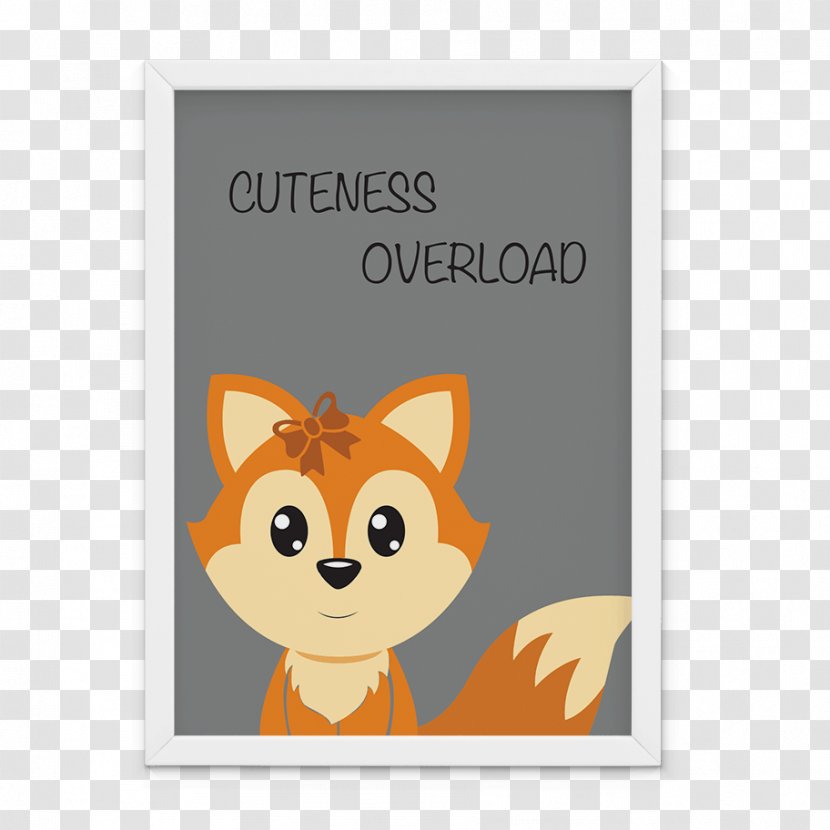 Red Fox Poster Child Text Transparent PNG
