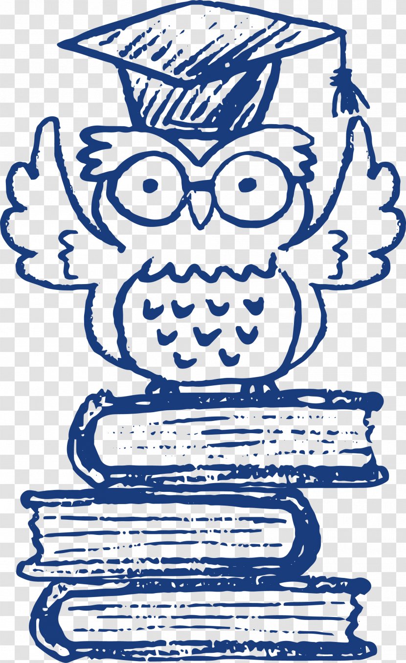 Little Owl Paper Drawing - Textbook - Hand Painted Transparent PNG