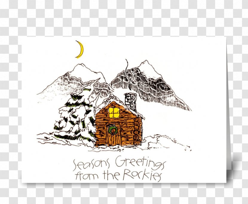 Christmas Card Background - Peace - Hut Transparent PNG