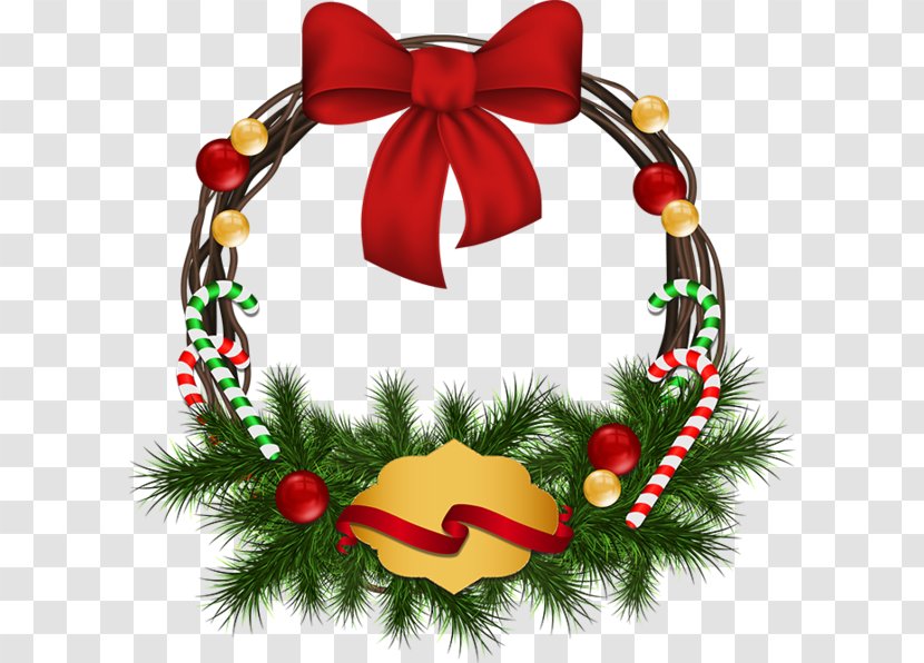 Christmas Ornament Wreath Shoelace Knot - Decoration Transparent PNG