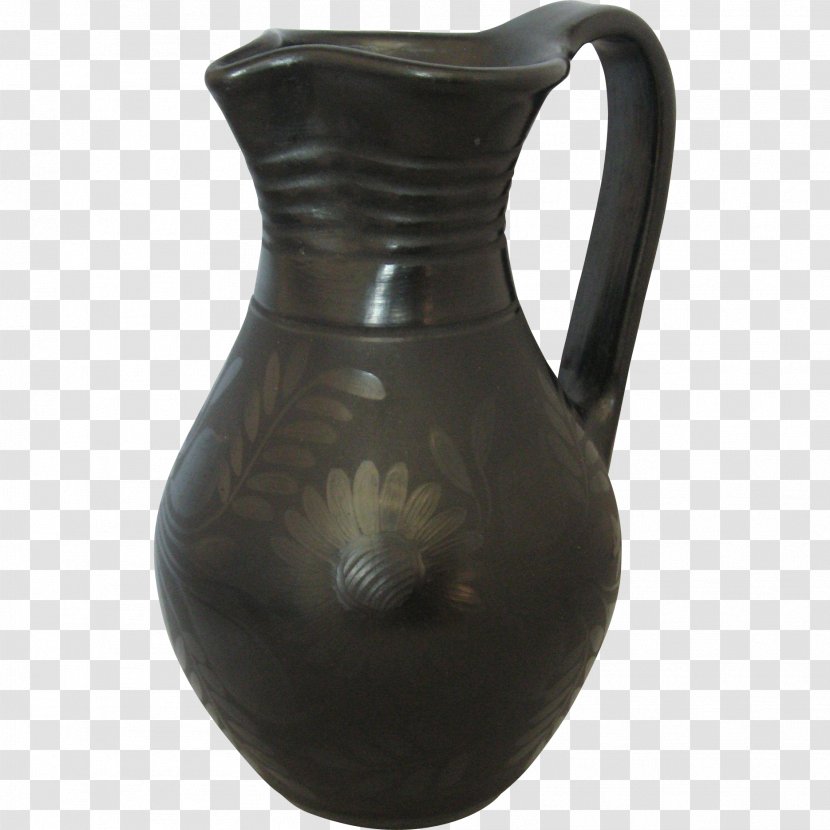 Hungarian Black Pottery Pitcher Jug Ceramic Transparent PNG