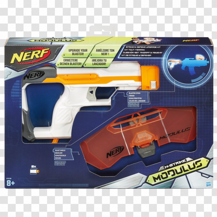 Nerf N-Strike Elite Modulus Strike & Defend Kit N Upgrade - Toy Transparent PNG