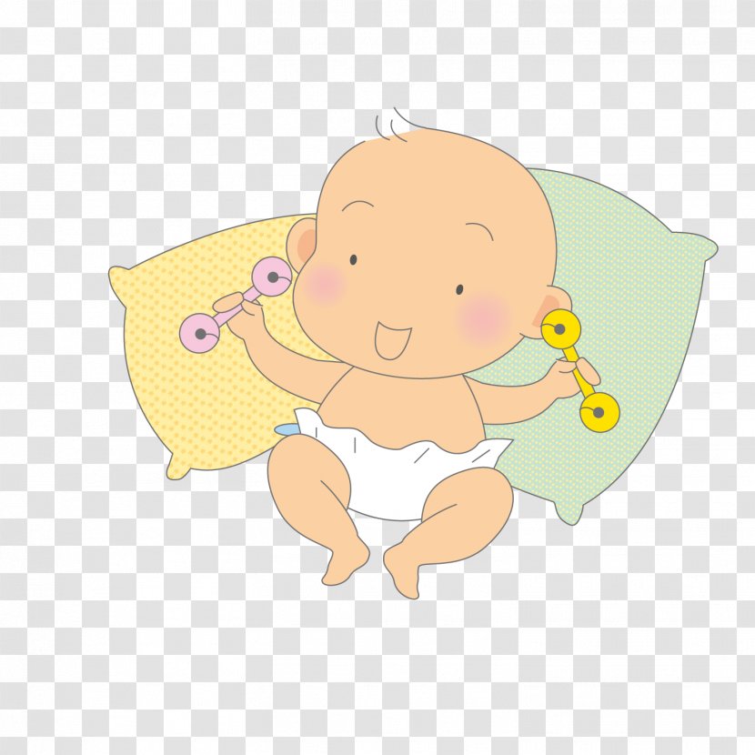 Clip Art - Toddler - Lying Baby Transparent PNG
