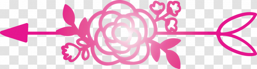 Boho Arrow Flower Arrow Transparent PNG