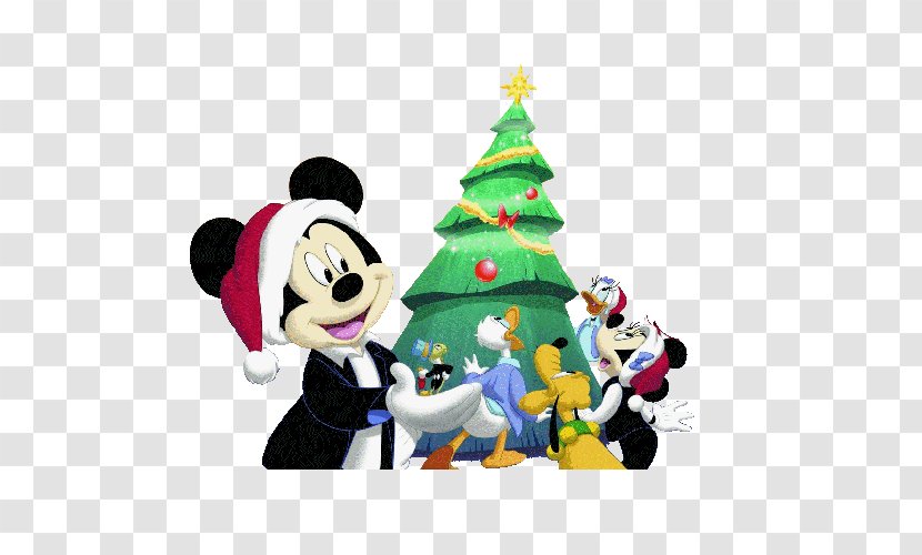 Mickey Mouse Donald Duck Daisy Minnie Christmas - Recreation Transparent PNG