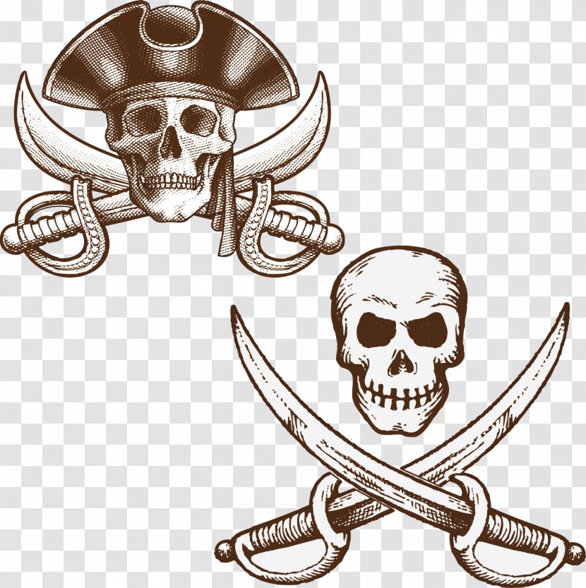 Piracy Illustration - Symbol - Pirate Ship Theme Vector Material Transparent PNG