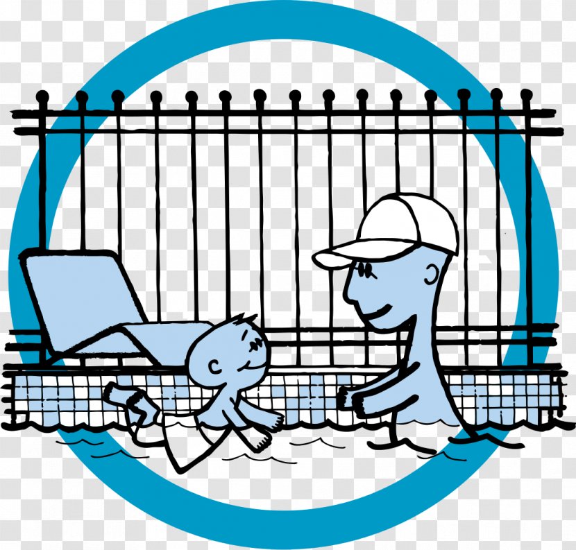 Clip Art - Pool Fence - Paddling Clipart Transparent PNG