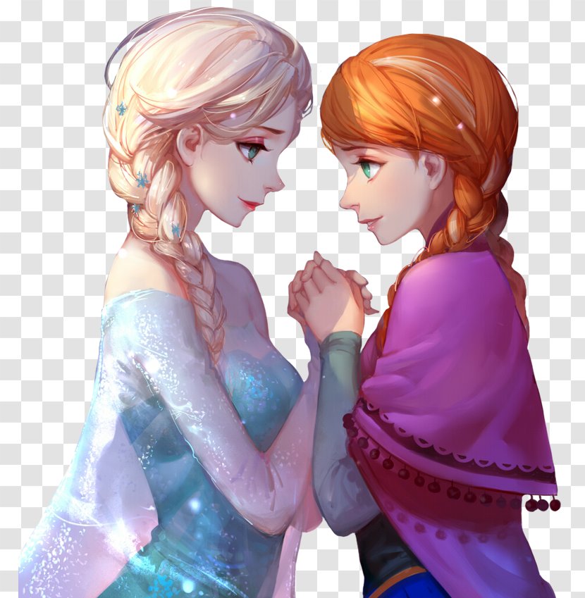 Olaf's Frozen Adventure Anna Image Elsa - Silhouette Transparent PNG