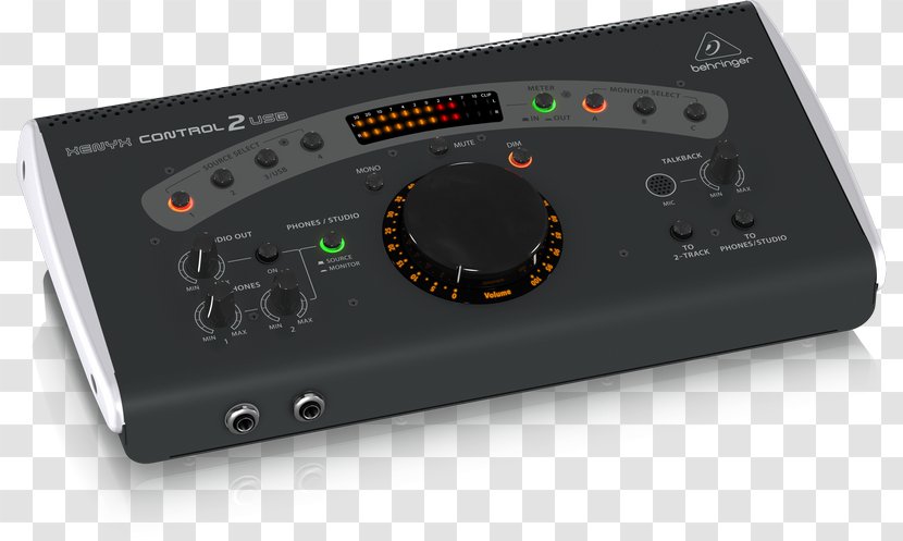 Behringer CONTROL2USB Xenyx Control2USB Studio Control Centre W/ USB Monitor Recording - Controller - Headset Amplifier Transparent PNG