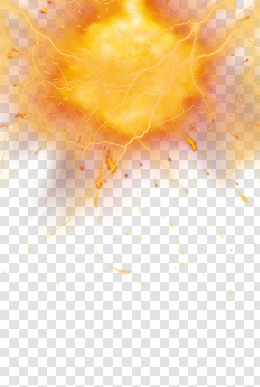 Explosion Lightning - Orange - Effects Transparent PNG