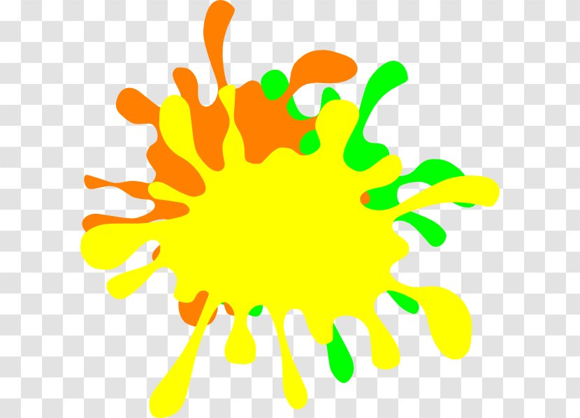 Green Royalty-free Clip Art - Yellow - Splat Transparent PNG