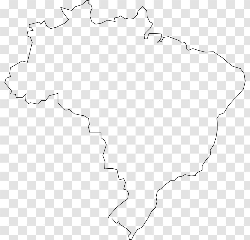 Brazil Blank Map Clip Art - Geography Transparent PNG
