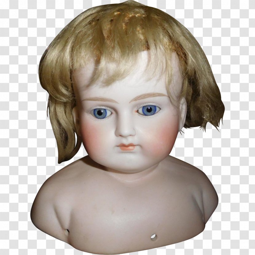 Forehead Human Hair Color Mannequin Cheek Toddler - Child - Bisque Doll Transparent PNG