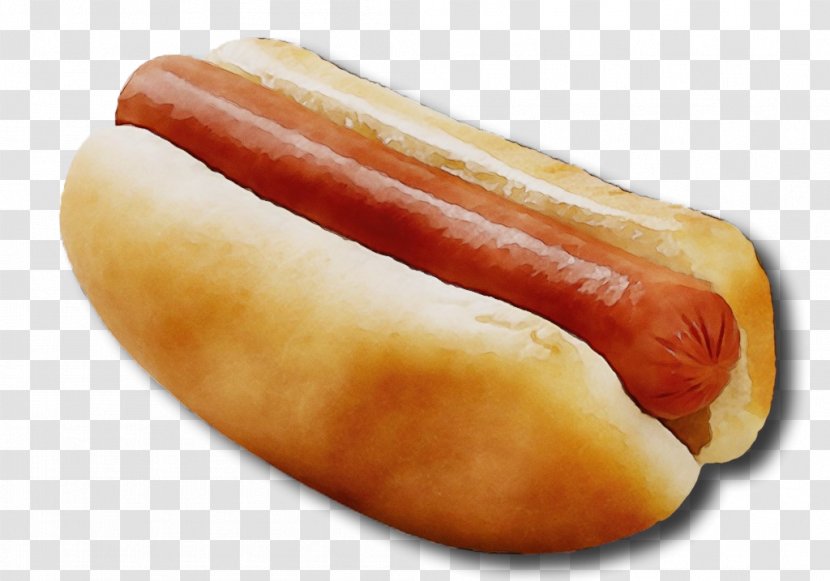 Food Fast Saveloy Frankfurter Würstchen Cuisine - Paint - Sausage Bun Transparent PNG