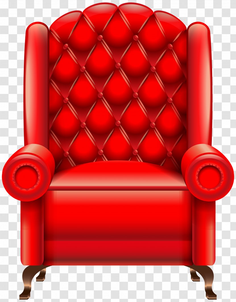 Egg Table Chair Clip Art - Red - Armchair Transparent PNG