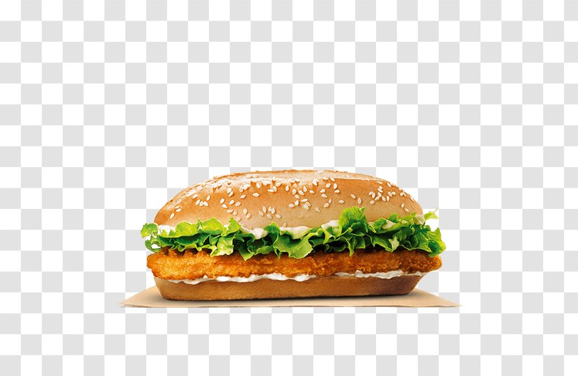 Hamburger TenderCrisp Burger King Grilled Chicken Sandwiches Original Sandwich Specialty - American Cheese - Junior Simple Meals Transparent PNG