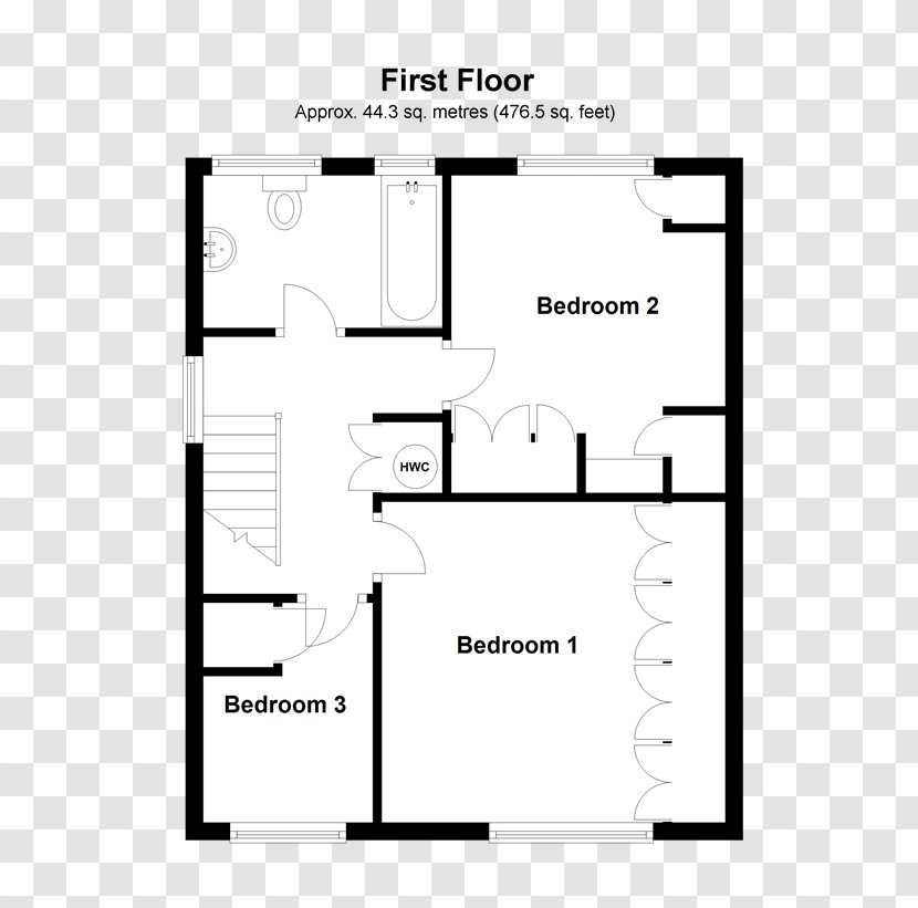 Foxrock Winder Floor Plan House Apartment - Rectangle Transparent PNG