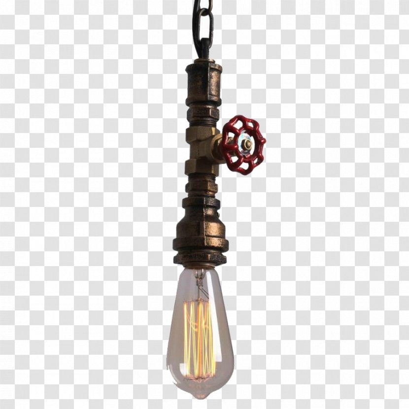 Light Fixture Pendant Lighting Lamp - Incandescent Bulb - Post Transparent PNG