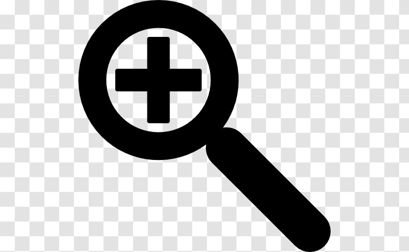 Magnifying Glass Magnifier Symbol - Flat Design Transparent PNG